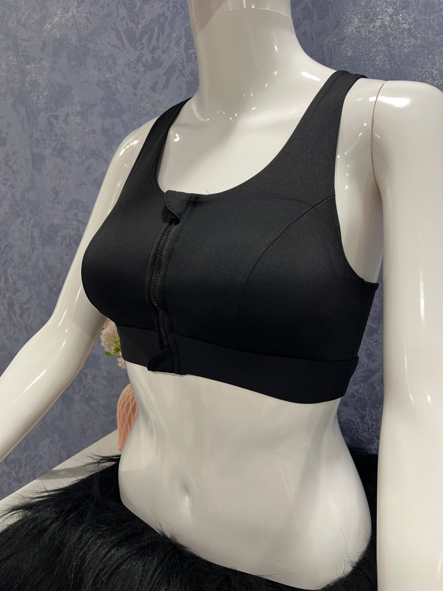 Front Zipper Sports Bra (DZ-94)