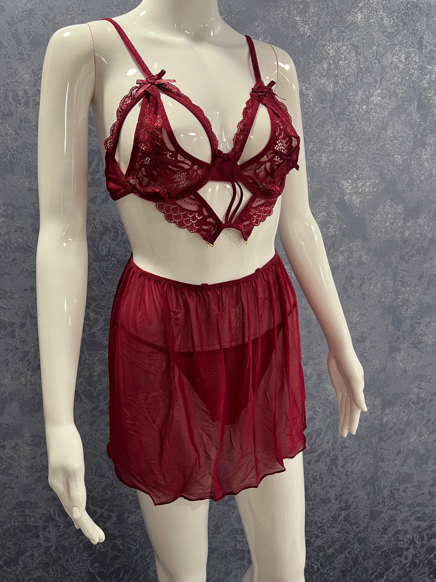 Babydoll Bikini Night Lingerie (DZ-152)