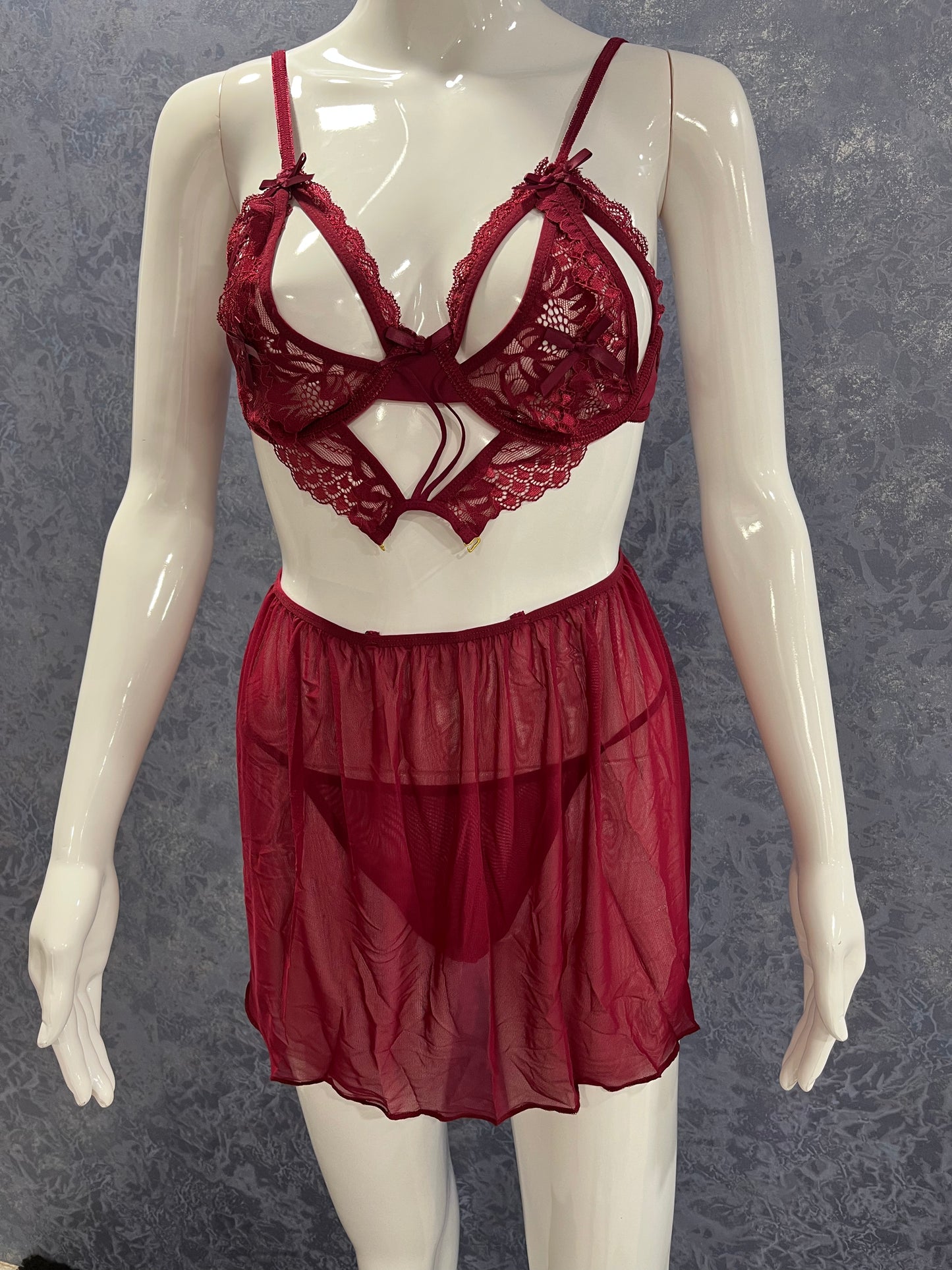 Babydoll Bikini Night Lingerie (DZ-152)