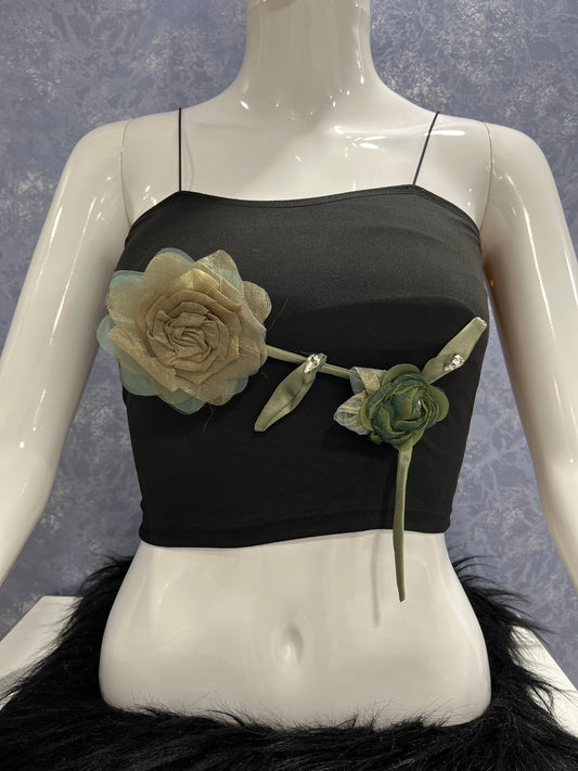 Tube-top with authentic rose design (DZ-79)