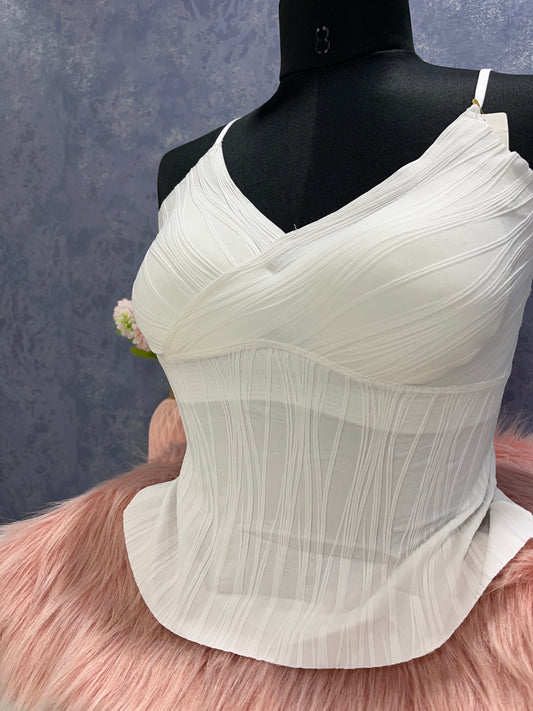 Corset Top V-neck Bralette (DZ-126)