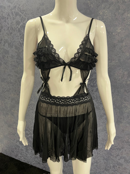 Alluring women's babydoll playsuit Nighty (DZ-144)